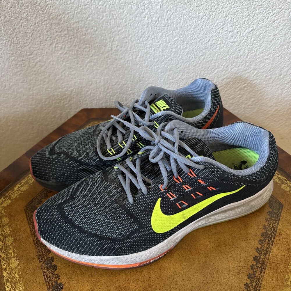 Nike Mens‎ Shoe Air Zoom Structure 18 Size 12 Athletic Running Sneaker Gray